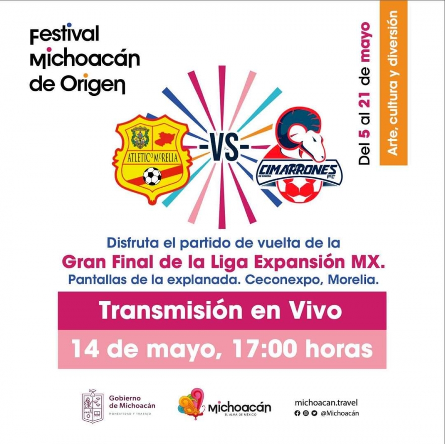 Gran final Atlético Morelia vs Cimarrones de Sonora, en vivo desde el Festival Michoacán de Origen