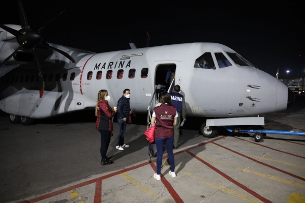 México envía ayuda humanitaria a Haití por medio de aeronaves de la Fuerza Aérea Mexicana y de la Marina Armada de México