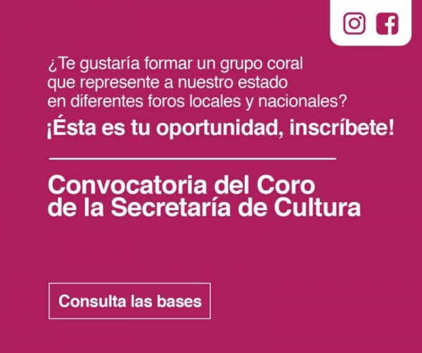 Abren convocatoria al Coro de la Secretaría de Cultura de Michoacán